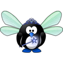 download Fairy Penguin clipart image with 180 hue color