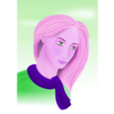 download Woman clipart image with 270 hue color