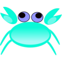 download Red Crab clipart image with 180 hue color