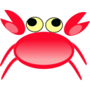 download Red Crab clipart image with 0 hue color
