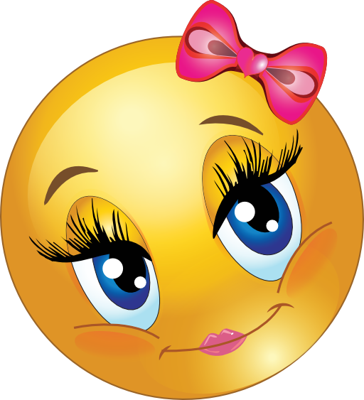 Cute Lovely Girl Smiley Emoticon Clipart I2clipart Royalty Free 