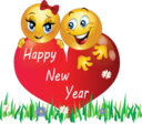 Happy New Year Smiley Emoticons