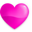 download Glossy Heart clipart image with 315 hue color