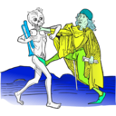 download Dance Macabre 5 clipart image with 135 hue color