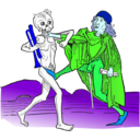 download Dance Macabre 5 clipart image with 180 hue color