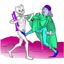 download Dance Macabre 5 clipart image with 225 hue color