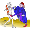 download Dance Macabre 5 clipart image with 315 hue color