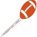 download American Football clipart image with 0 hue color
