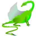 download Fire Dragon clipart image with 90 hue color