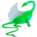 download Fire Dragon clipart image with 135 hue color