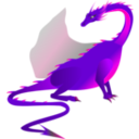 download Fire Dragon clipart image with 270 hue color