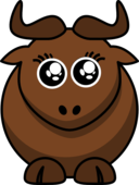 Cartoon Gnu Eyes