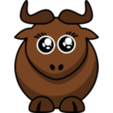 download Cartoon Gnu Eyes clipart image with 0 hue color