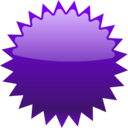 download Red Star Button clipart image with 270 hue color