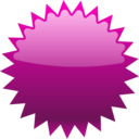 download Red Star Button clipart image with 315 hue color