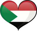 Sudan Heart Flag