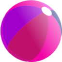 download Beach Ball clipart image with 270 hue color