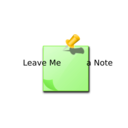 download Leave Me A Note clipart image with 45 hue color