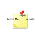 download Leave Me A Note clipart image with 0 hue color