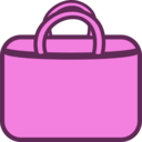 download Simple Shopping Bag Logo Icon clipart image with 270 hue color