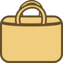 download Simple Shopping Bag Logo Icon clipart image with 0 hue color