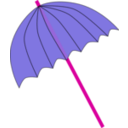 download Umbrella Parasol Pink Tranparent clipart image with 270 hue color