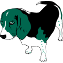 download Copper The Beagle clipart image with 135 hue color