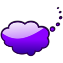 download Speach Bubble clipart image with 225 hue color
