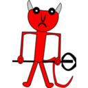 download Devil clipart image with 0 hue color