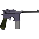 download Mauser C96 clipart image with 45 hue color