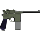 download Mauser C96 clipart image with 225 hue color
