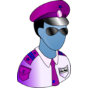 download Soldier clipart image with 180 hue color