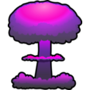 download Nuclear Explosion clipart image with 270 hue color