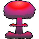 download Nuclear Explosion clipart image with 315 hue color