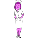 download Woman Nurse clipart image with 270 hue color