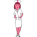 download Woman Nurse clipart image with 315 hue color