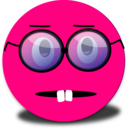 Surprised Smiley Pink Emoticon