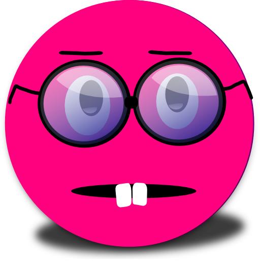 Surprised Smiley Pink Emoticon
