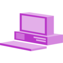 download Desktop Terminal Schema clipart image with 270 hue color