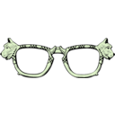 download Scottie Dog Glasses clipart image with 45 hue color