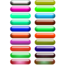 download Glossy Pill Buttons clipart image with 135 hue color