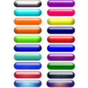 download Glossy Pill Buttons clipart image with 0 hue color