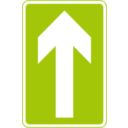 download Roadsign One Way clipart image with 225 hue color