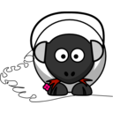 download Music Sheep clipart image with 270 hue color