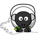 download Music Sheep clipart image with 0 hue color
