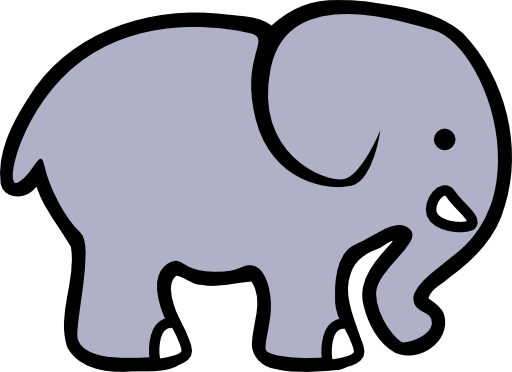 2d Cartoon Elephant Clipart I2clipart Royalty Free Public Domain Clipart