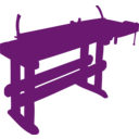 download Work Bench clipart image with 90 hue color
