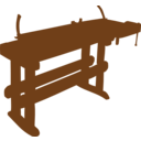 download Work Bench clipart image with 180 hue color
