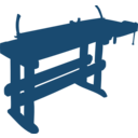 download Work Bench clipart image with 0 hue color