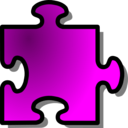 download Green Jigsaw Piece 09 clipart image with 180 hue color